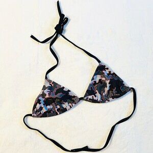 Ete + Limoland Camo Triangle Bikini Top